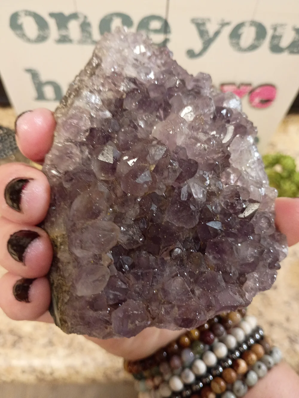 Uruguay Amethyst Geode Decorative Accent
